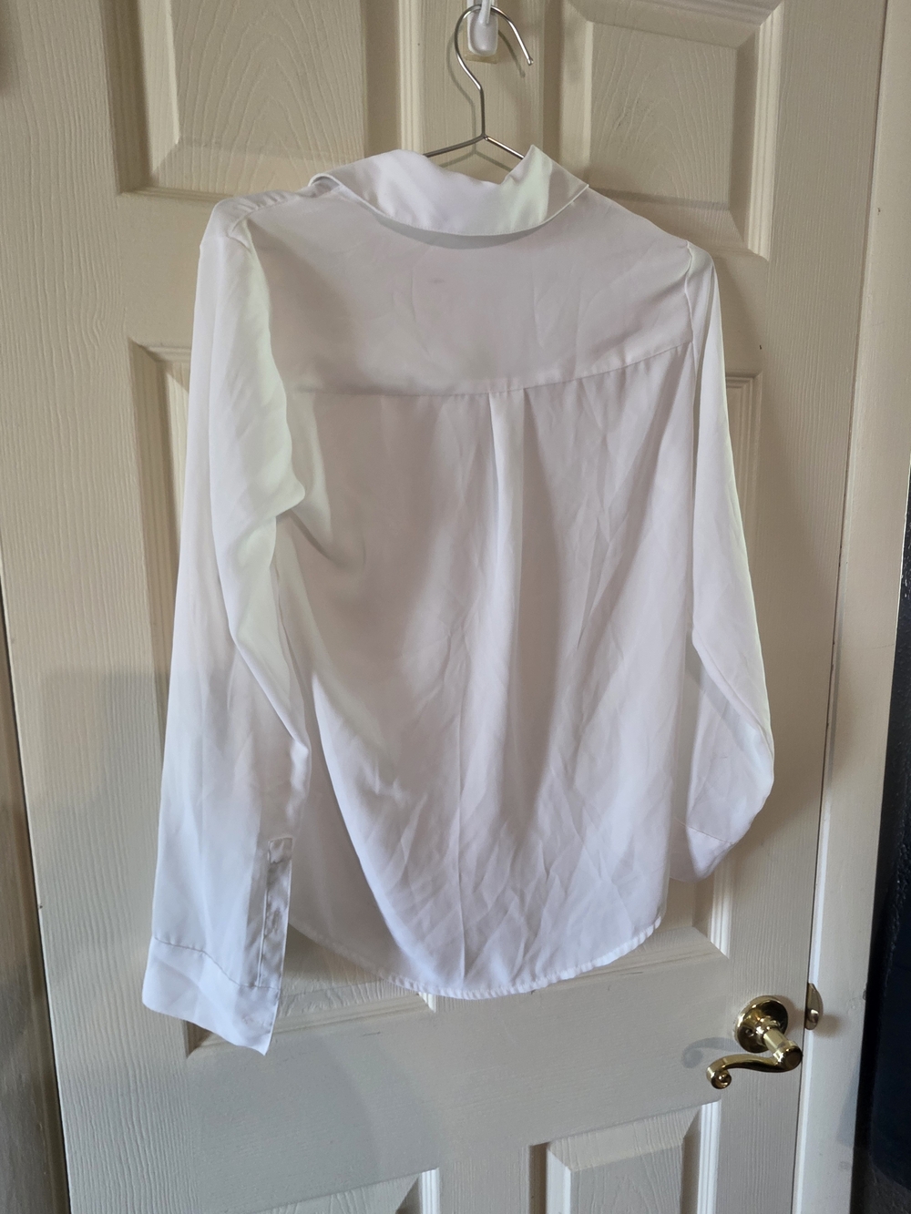 Express White Button-Up Blouse - Picture 5 of 5